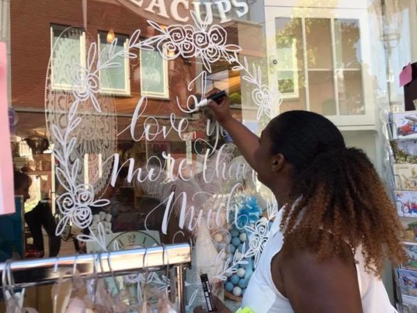 Handlettering actie voor Moederdag succesvol