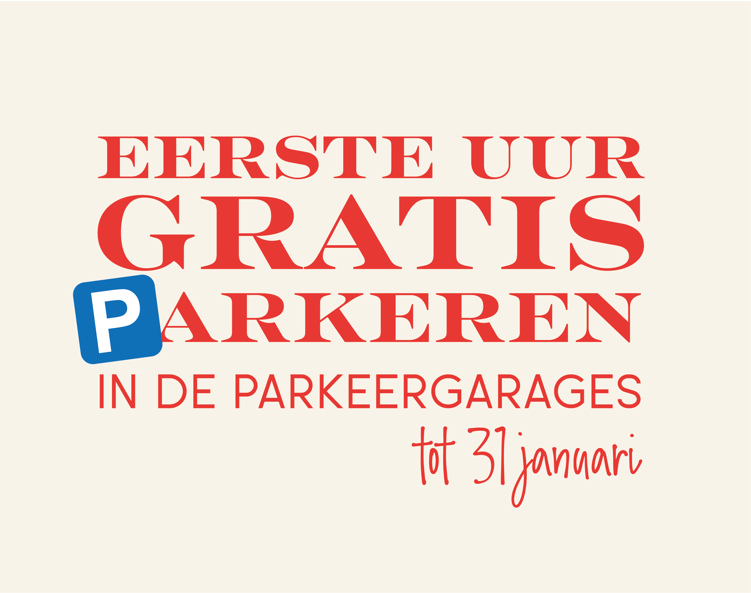 Eerste uur gratis parkeren! Stadshart Woerden