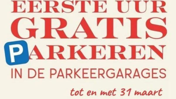 Eerste uur gratis parkeren verlengd!