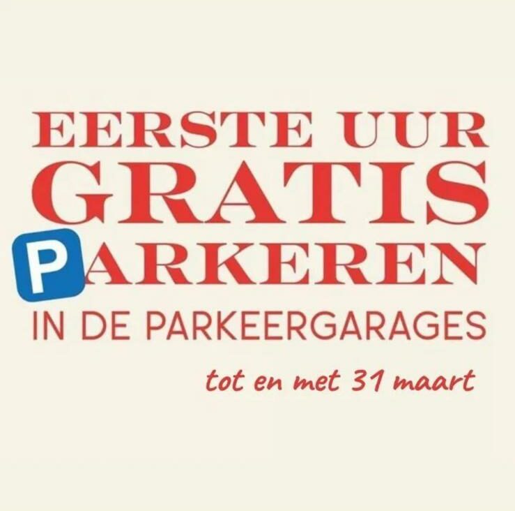 Eerste uur gratis parkeren verlengd!