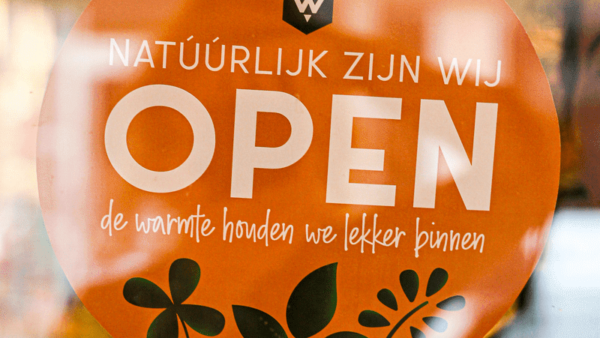 Natúúrlijk zijn wij OPEN!