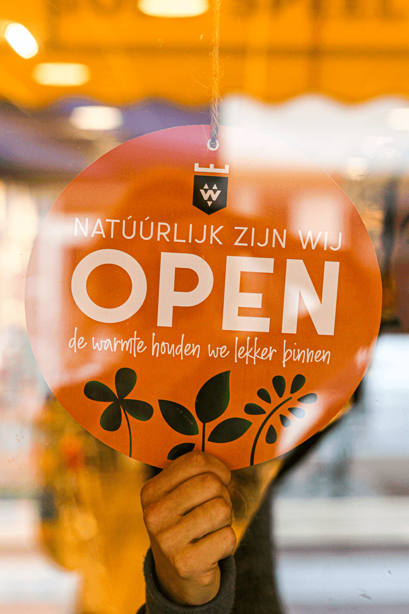 Natúúrlijk zijn wij OPEN!