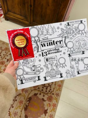 Woerdense Winterspelen kleurplaat